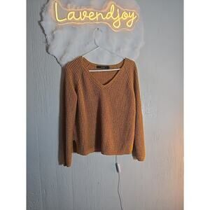 VERO MODA Crewlefile Size S Drop Shoulder Knit Pullover Sweater